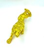Golden Dotted Jaguar Showpiece Resin Figurine (Gold)