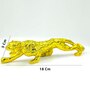 Golden Dotted Jaguar Showpiece Resin Figurine (Gold)