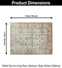 Golden Dusk Printed Polyester 3 X 5 Feet Machine Made Carpet