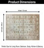 Golden Dusk Printed Polyester 4 X 6 Feet Machine Made Carpet