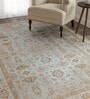 Golden Dusk Printed Polyester 5 X 7 Feet Machine Made Carpet