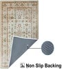 Golden Dusk Printed Polyester 5 X 7 Feet Machine Made Carpet
