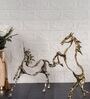 Golden Elysian Equine Horse Sculpture