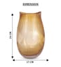 Golden Elysium Glass Vase