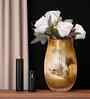 Golden Elysium Glass Vase