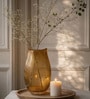 Golden Elysium Glass Vase