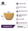 Golden Ember Ceramic Bowl Set of 2(275ml Each)