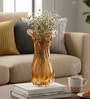 Golden Embrace Glass Vase L