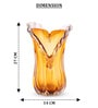 Golden Embrace Glass Vase S