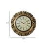 Gold Engineered Wood Novelty Traditional Wall Clock