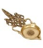 Golden Ethnic Carved 11 Inch Brass Diya For