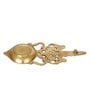 Golden Ethnic Carved 11 Inch Brass Diya For