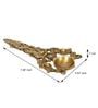 Golden Ethnic Carved 7.5 Inch Brass Diya