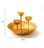 Golden finish Loutus design urli