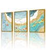 Golden Fish In the Sea Canvas Prints Wall Art Abstract Pictures Decorative Painting