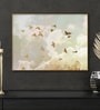 Golden Flight Gold Canvas Framed Wildlife Art Print
