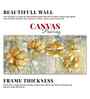 Golden Flowers Abstracts Canvas Wall Painting