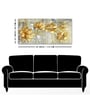 Golden Flowers Abstracts Canvas Wall Painting