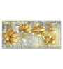 Golden Flowers Abstracts Canvas Wall Painting