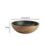 Foliage 500ml Black & Brown MDF Serving Bowl