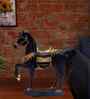 Black Golden Gallop Resin Artifact