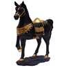 Black Golden Gallop Resin Artifact