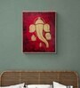 Golden Ganesha Handmade Acrylic Paint On Canvas Unframed