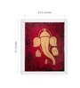 Golden Ganesha Handmade Acrylic Paint On Canvas Unframed
