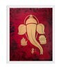 Golden Ganesha Handmade Acrylic Paint On Canvas Unframed