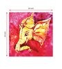 Golden Ganpati Multicolour Canvas Framed Wall Painting