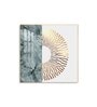 Golden Glided Glass Finish Square Wall Art
