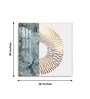 Golden Glided Glass Finish Square Wall Art