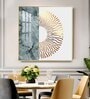 Golden Glided Glass Finish Square Wall Art