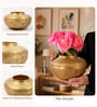 Golden Glossy Metallic Iron Vase
