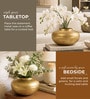 Golden Glossy Metallic Iron Vase
