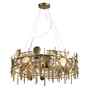 Golden Grid Luxe Chandelier