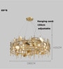 Golden Grid Luxe Chandelier