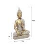 Golden Hue Zen Buddha Statue