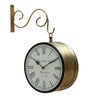 Arrowhead Gold Brass Analog Railway Clock