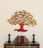 Golden Iron Big Cherry Tree Metal Wall Art