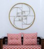 Golden Iron Circle Metal Wall Art