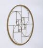 Golden Iron Circle Metal Wall Art