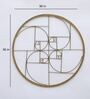 Golden Iron Circle Metal Wall Art