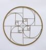 Golden Iron Circle Metal Wall Art