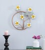 Golden Iron Flower Ring Wall Art