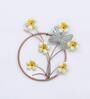 Golden Iron Flower Ring Wall Art
