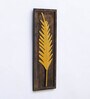 Golden Iron Mdf Tally Palm Leaf Metal Wall Art