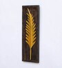 Golden Iron Mdf Tally Palm Leaf Metal Wall Art