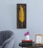 Golden Iron Mdf Tally Palm Leaf Metal Wall Art