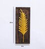 Golden Iron Mdf Tally Palm Leaf Metal Wall Art